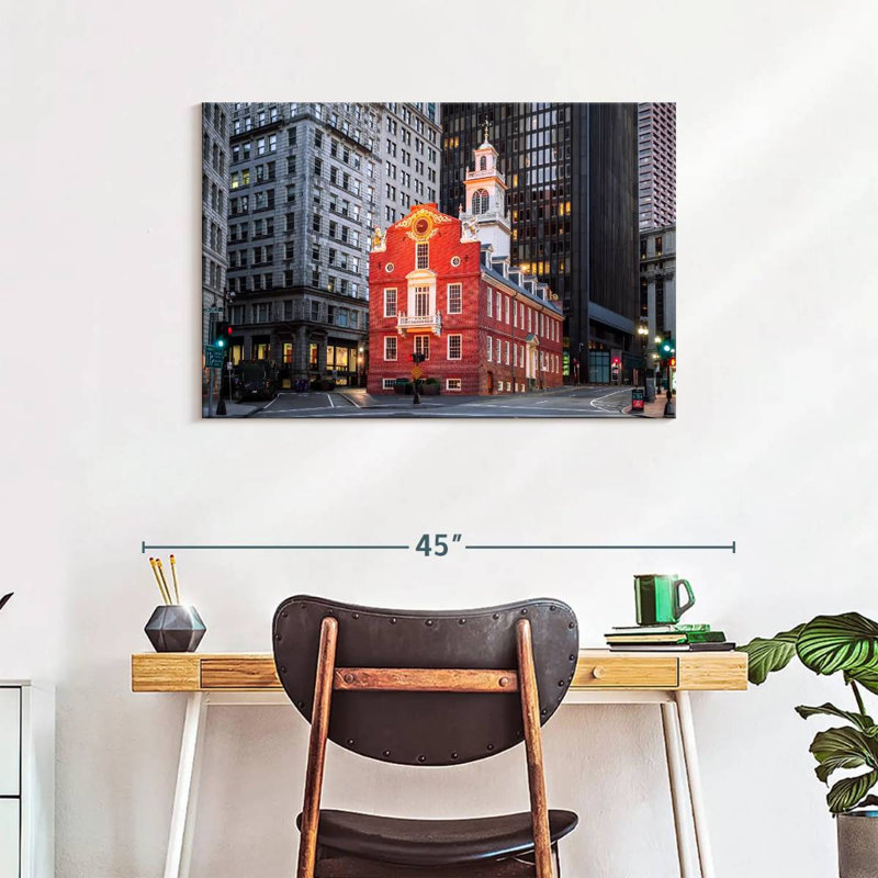 Lilie Old State House of Boston, H 24 po x l 36 po