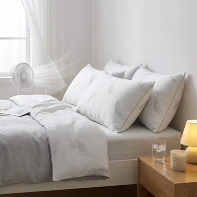 Luxury Standard Bed Pillows, Premium Down Alternative Pillows With Breathable Skin-friendly Cover