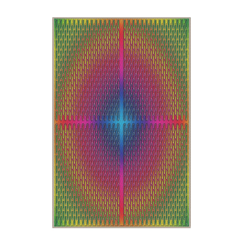 Jaune Tapis décoratif, Rectangle 5 pi x 7 pi