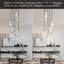 Lustre en verre massif réglable 100 lumières H 100 "H (100 ampoules incluses)-922013744