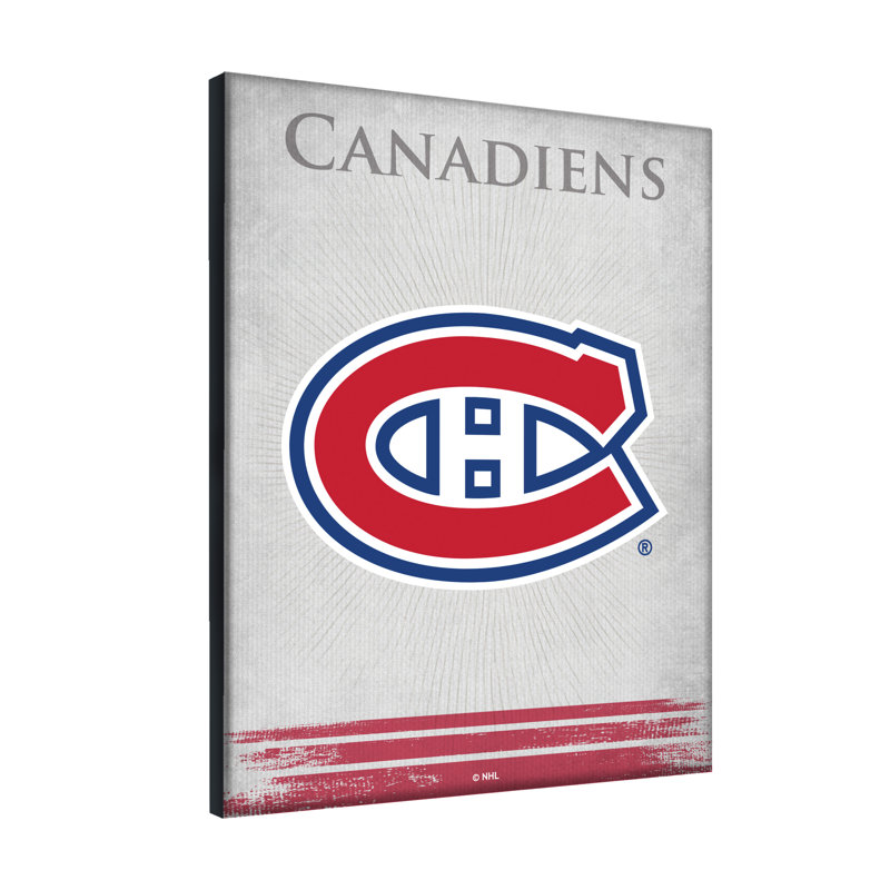 « NHL », impression sur toile, Montreal Canadiens, H 15 cm x l 20 cm