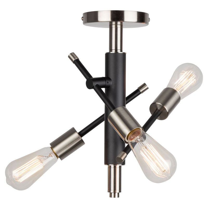 Plafonnier semi-encastré 3 lumières 9 po Truro