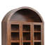 Armoire de rangement haute et cintrée avec trois portes vitrées et quatre grands tiroirs-135358436
