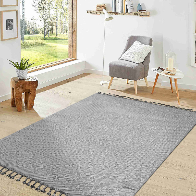 Guros Collection Medallion Indoor Outdoor Area Rug, Rectangle 7'9" x 10'