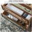 Commodes d'appoint rétro en bois peint vieilli