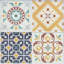Carreau de terrain espagnol en PVC 10,5 "x 10,5"