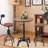 Teter 2 - Person Pine Solid Wood Top Pedestal Dining Set