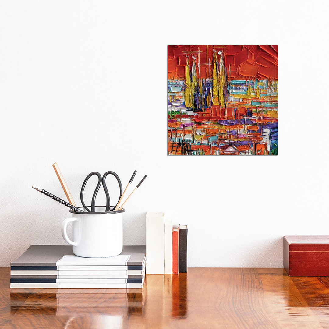 Barcelona View from Park Güell by Mona Edulesco - Wrapped Canvas Art Prints