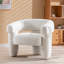 Fauteuil moderne rembourré à larges accents-1253259910