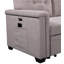 Canapé-lit modulaire réversible gris clair 84 po avec rangement Nathan-1665633550