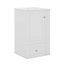 Meuble-lavabo de 20 po avec lavabo en céramique, tiroir et tablettes latérales ouvertes avec barre à serviettes en bois de pin-121361384