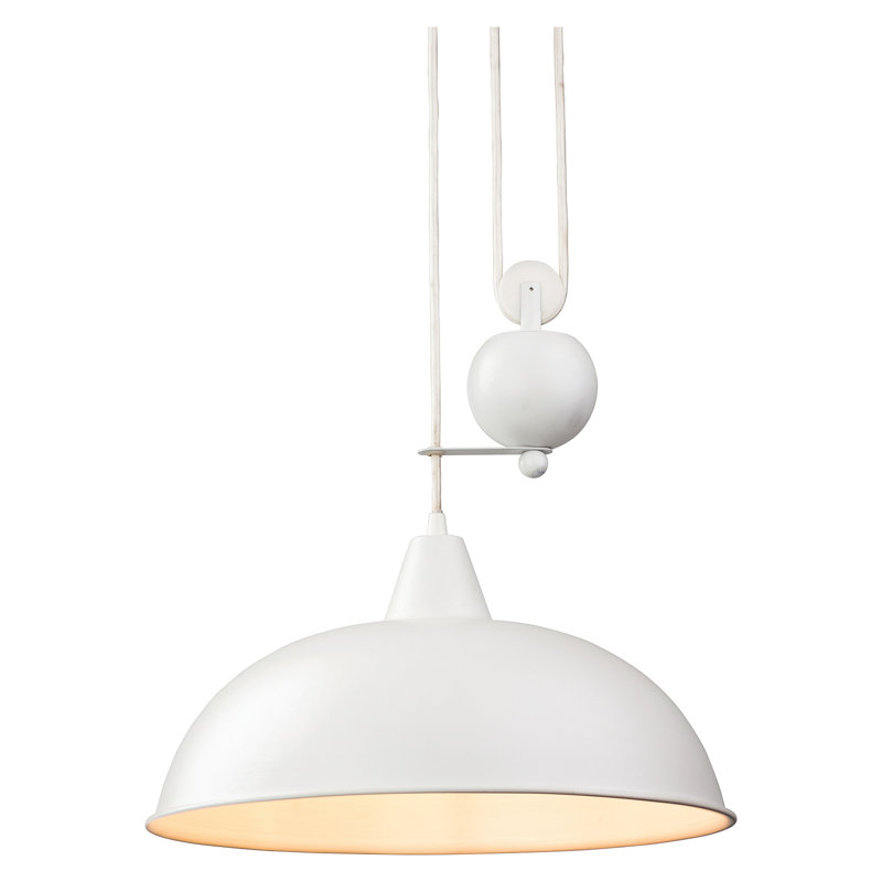 Century 1 - Light Dome Pendant, White