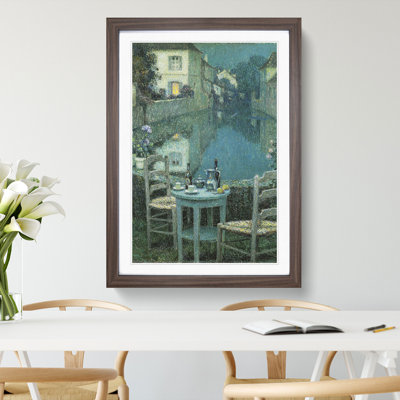 Small Table in Evening Dusk by Henri Le Sidaner - Picture Frame Painting