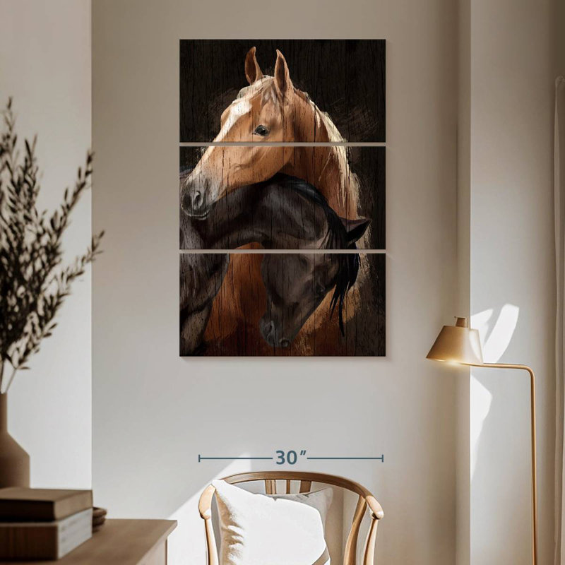 Calin de cheval en bois de style Brampt