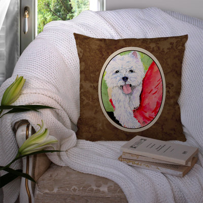 Coussin décoratif intérieur/extérieur westie