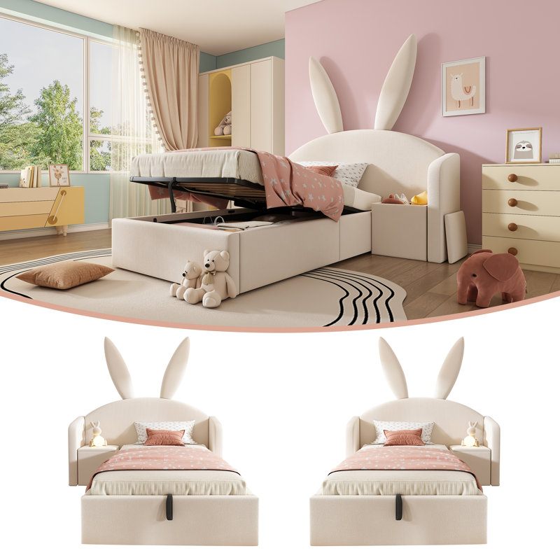 Bed, Beige