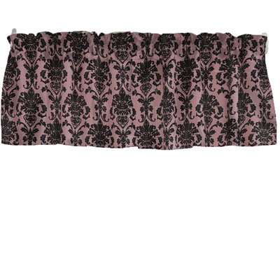 Cantonnière florale en damas 58 po