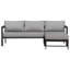 Ensemble de canapé d'extérieur en forme de L avec structure en fer et canapé de patio résistant aux intempéries avec coussins ultra-épais-129059867-129059868