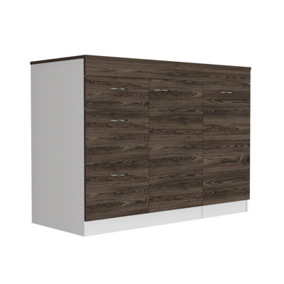 Îlot de cuisine polyvalent avec rangement abondant et design élégant