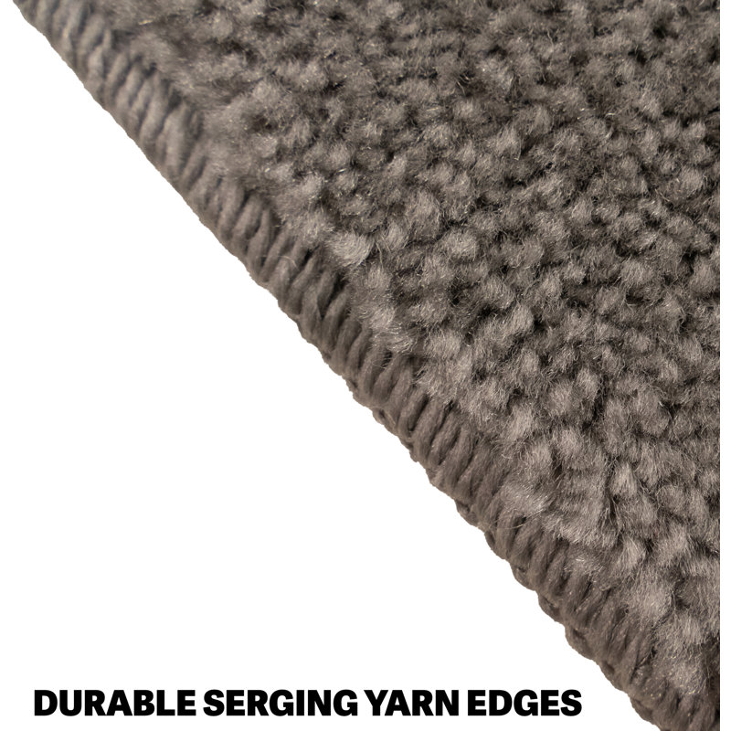 Tapis d'escalier intérieur antidérapant Comfy Collection, Gris, Rectangle 30 po x 8,5 po, Ensemble de 13