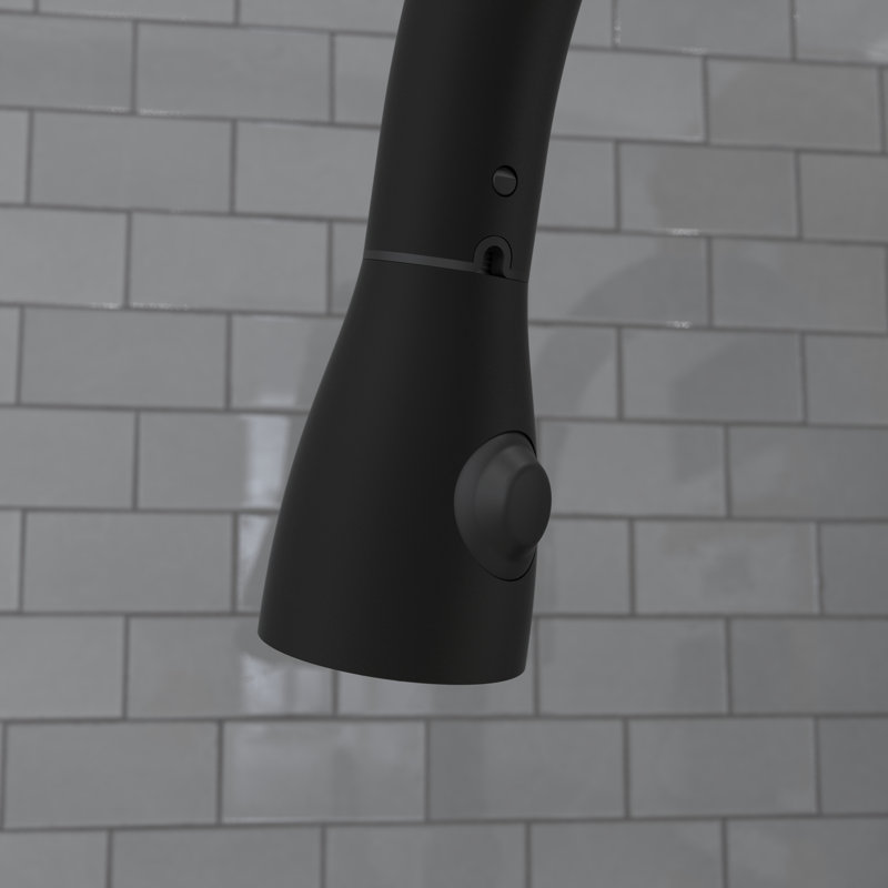 Keeney Belanger Pull Down Kitchen Faucet, Matte Black
