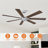 72" 7 - Blade Windmill Large Ceiling Fan without Lights with Remote Control-248772307