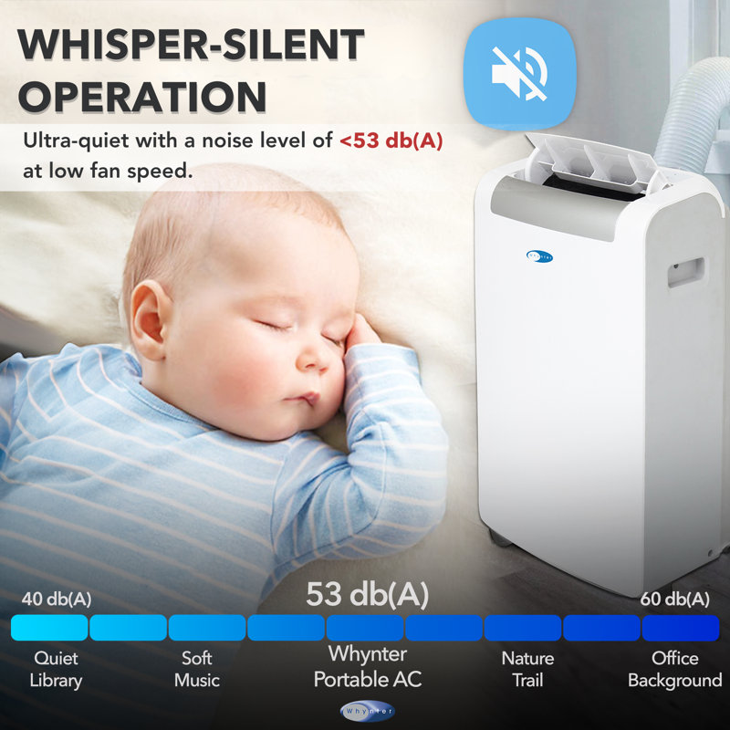 Whynter 14000 BTU Portable Air Conditioner and Heater for 500 sq. ft. with SilverShield Filter
