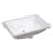 Ruvati 23 x 14 inch Undermount Bathroom Vanity Sink White Rectangle Porcelain Ceramic with Overflow
