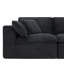 Canapé modulaire en U entièrement compressé avec repose-pieds, aucun assemblage requis-909283832
