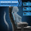 Fauteuil de direction ergonomique avec repose-pieds rétractable