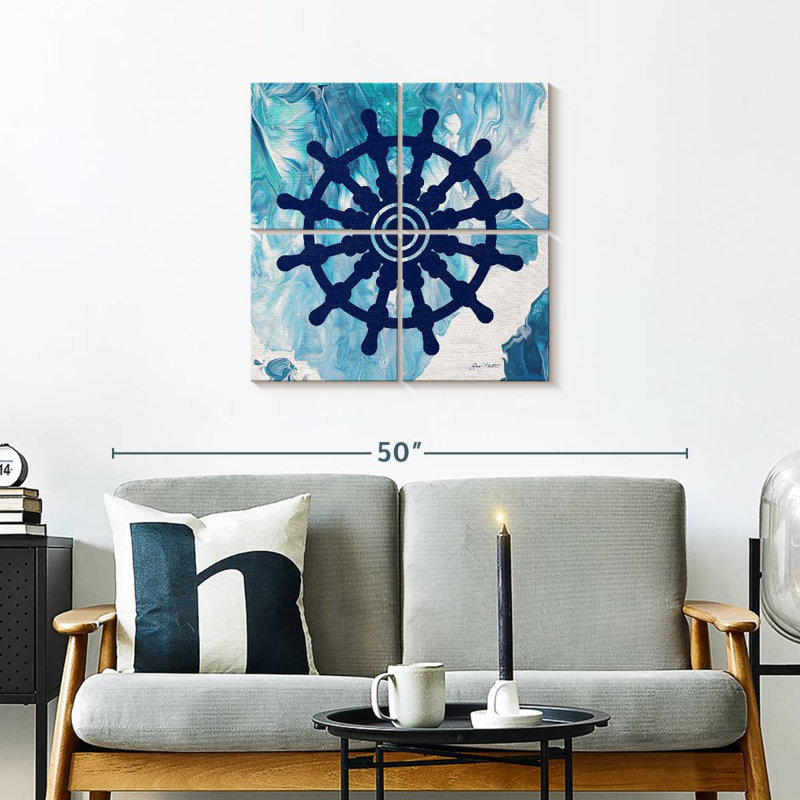 Aletra Abstract Ocean VI, 26" H x 26" W