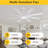 72" 8-blade Large Ceiling Fans Modern Farmhouse Indoor With Lights And Remote-173266779