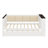Wood Daybed Featuring Storage Shelves, Upholstered Backrest, USB, And Trundle-457432877