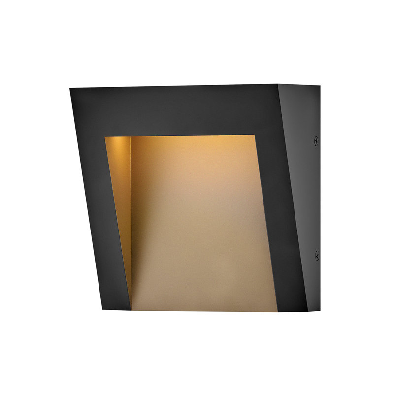 Hinkley Taper Integrated LED Outdoor Wall Mount, Textured Black