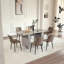 Chaises de salle à manger en cuir, chaises de cuisine en similicuir de style Mid-Century-9896390-9896395