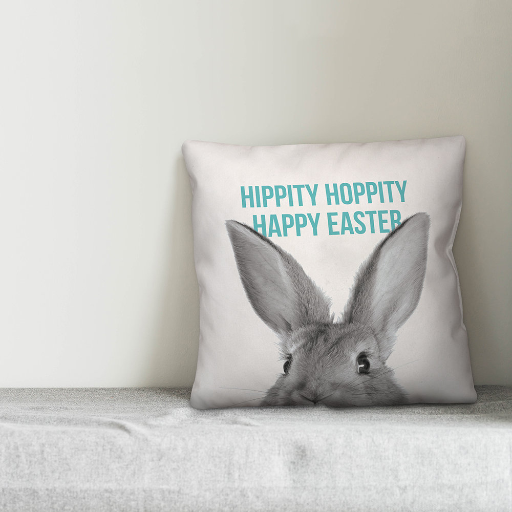 Hippity Hoppity Hippity Hoppity Happy Easter Throw Pillow Designs Direct Creative Group 