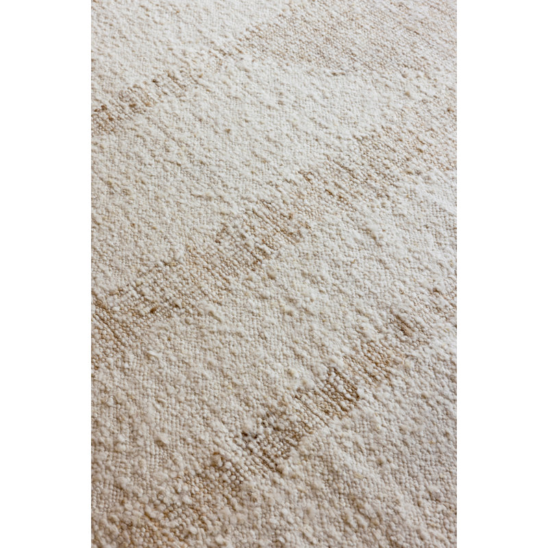 Craft Area Rug in Wool White, Rectangle 4'7" x 6'6"