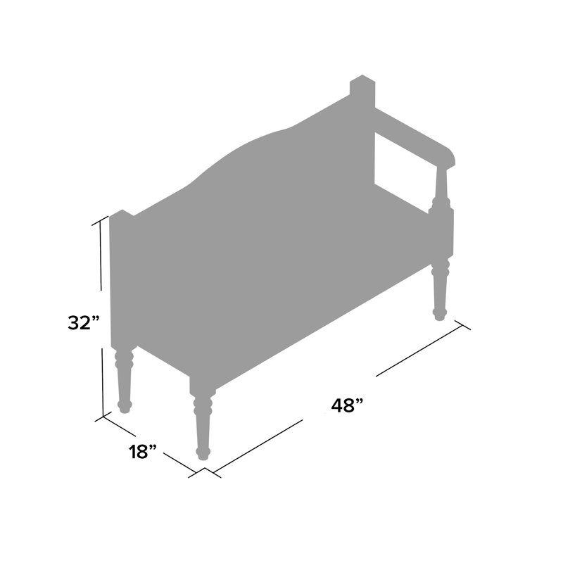 Banc de rangement rabattable Humphery, Naturel