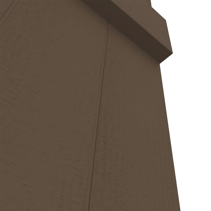 Vinyle de taille moyenne Mid-America, volets à quatre planches assemblés sur mesure, avec persiennes d'installation et vis assorties (par paire)