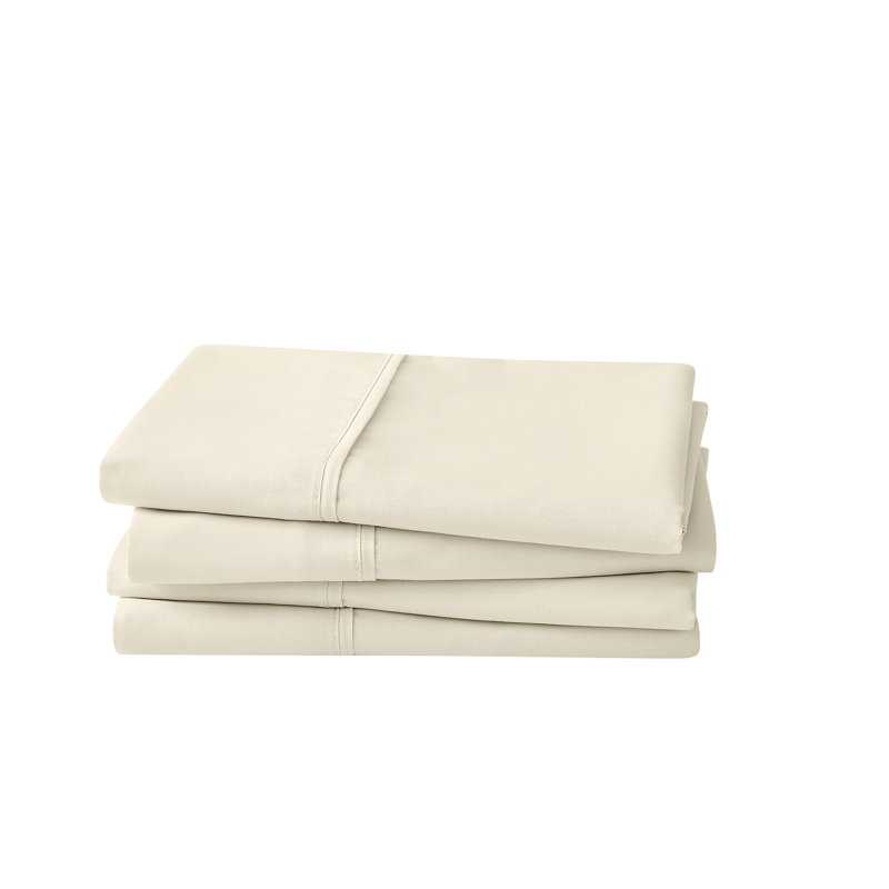 Simmons Essential Microfiber Brushed Sheet Set, Ivory, King