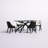 Armlin 4 - Person Four Leg Dining Set-2075185093