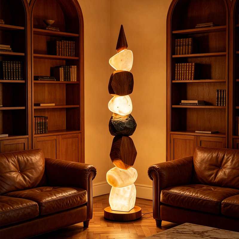 Lampe sur pied en pierre Creative Art