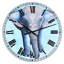 Horloge murale peinte-40145793