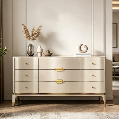 Modern Light Luxury Nine-Drawer Console Cabinet