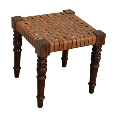 Bozrah Solid Wood Accent Stool