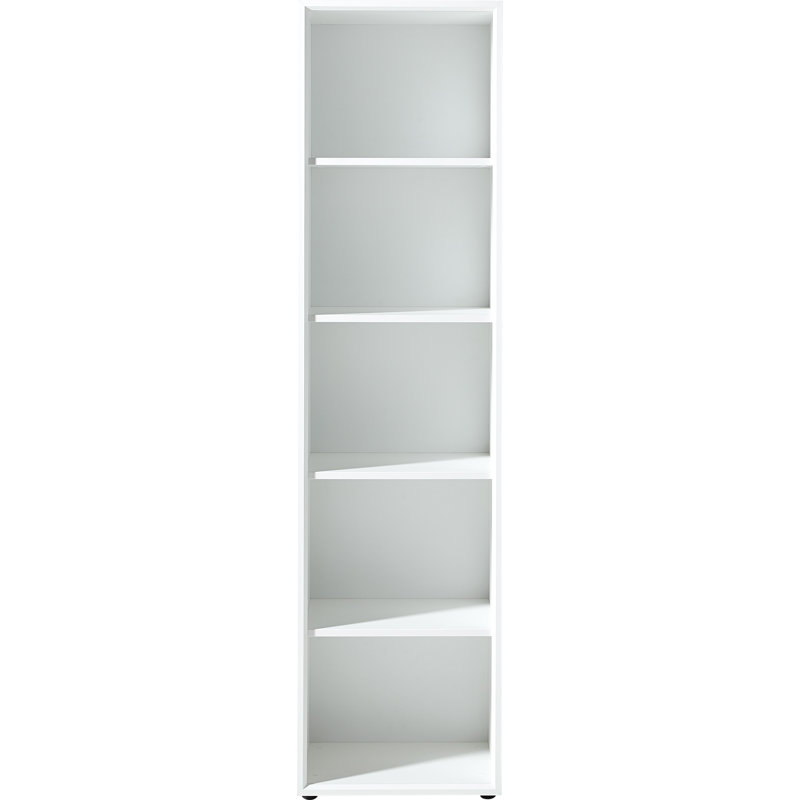 Jorgensen 195.8cm H x 50cm W Standard Bookcase, White