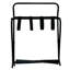 Porte-bagages pliable en métal avec rangement