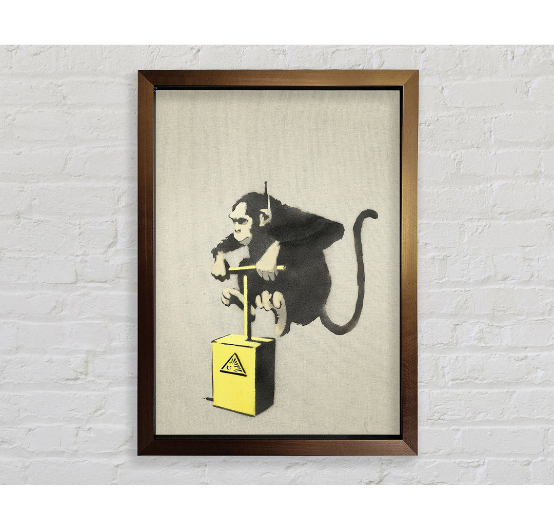 Gerahmtes Wandbild Monkey Detonator