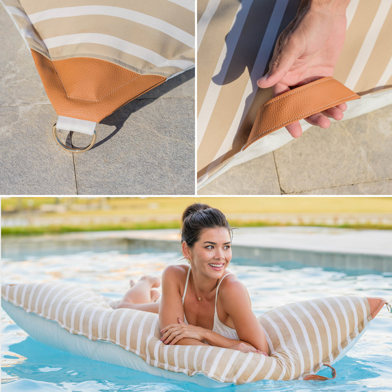Flotteur Big Joe Lux Lagoon, Lux Lagoon Lounger, Brun diagonal