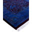 Overdyed Hand-Knotted Wool Modern-Contemporary Blue Runner 2' 6" x 14' 8"